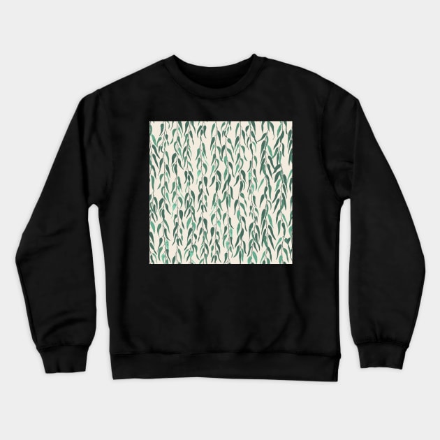 Willow Fronds by the Pond Crewneck Sweatshirt by FrancesPoff